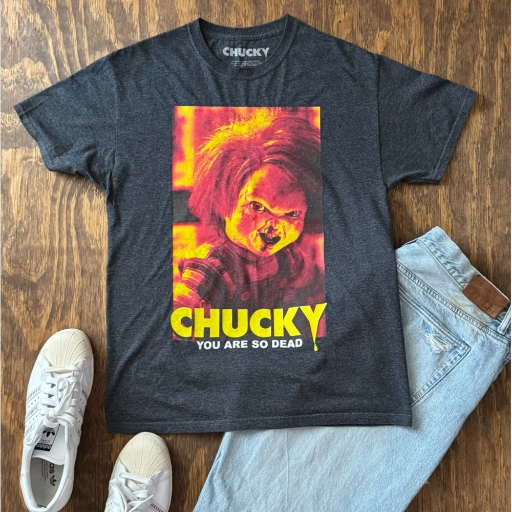 Chucky You Are So Dead T-Shirt Medium Child's Play‎ Horror Movie Tee